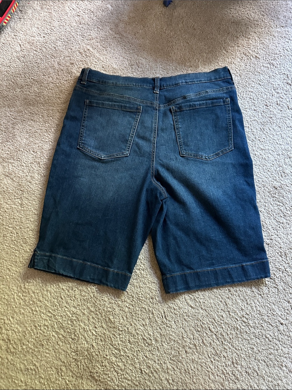 Gloria Vanderbilt Dark Blue Denim Jean Shorts